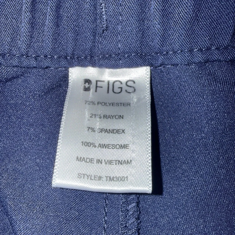 Men's FIGS Cairo Cargo Healthcare Nurse Scrub Pants Blue Size L